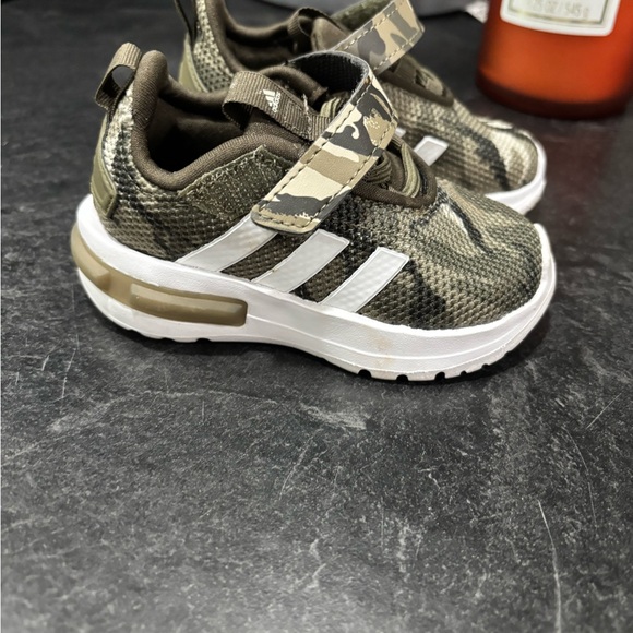 Adidas Kids Olive Camouflage Sneakers - Picture 1 of 5
